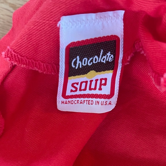Original VINTAGE Chocolate Soup red top with clown  and ruffled sleeves 3T-RARE! - Picture 6 of 8